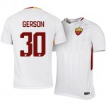 2017-18 Roma Gerson Santos da Silva #30 Away Soccer Jersey