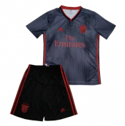 Kids Benfica 2019-20 Away Soccer Shirt With Shorts