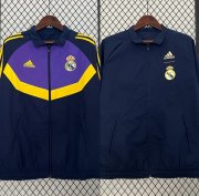 2023-24 Real Madrid Navy Purple Reversible Trench Coat Jacket