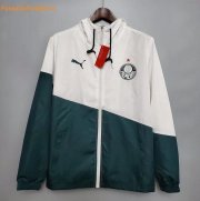 2021-22 Palmeiras Green White Hoodie Windbreaker Jacket