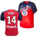 2019-20 Lille OSC Home Soccer Jersey Shirt Jonathan Bamba #14