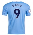 2020-21 Manchester City Home Soccer Jersey Shirt GABRIEL JESUS #9