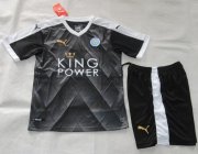 Kids Leicester City 2015-16 Away Soccer Shirt With Shorts