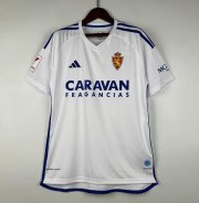 2023-24 Real Zaragoza Home Soccer Jersey Shirt