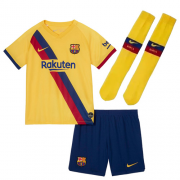 Kids Barcelona 2019-20 Away Soccer Full Kits (Shirt + Shorts + Socks)