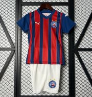 2025-26 Esporte Clube Bahia Kids Away Soccer Kits Shirt With Shorts