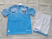 Kids Lazio 2015-16 Home Soccer Shirt With Shorts