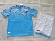 Kids Lazio 2015-16 Home Soccer Shirt With Shorts