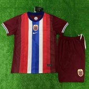 2024 Euro Cup Norway Kids Home Soccer Kits Shirt With Shorts