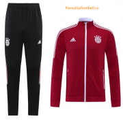 2021-22 Bayern Munich Red Training Kits Jacket with pants