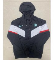 2022-23 Inter Milan Black Hoodie Windbreaker Jacket