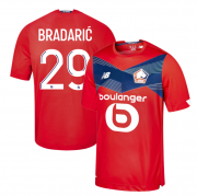 2020-21 LOSC Lille Home Soccer Jersey Shirt BRADARIC #29