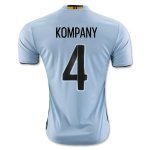 2016 Belgium KOMPANY #4 Away Soccer Jersey