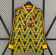 1991-93 Arsenal Retro Long Sleeve Away Soccer Jersey Shirt