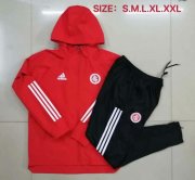 2020-21 Sport Club Internacional Red Hoodie Windbreaker Jacket Training Kits with Pants