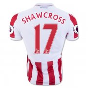 2016-17 Stoke City 17 SHAWCROSS Home Soccer Jersey