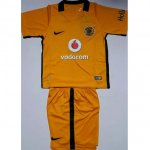 Kids Kaizer Chiefs 2016-17 Home Soccer Shirt With Shorts