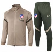 2020-21 Atletico Madrid Khaki Training Kits Jacket with Pants