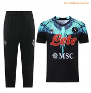 2021-22 Napoli Blue Training Kits Capri Pants with Shirt