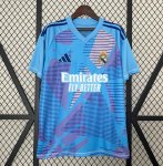2024-25 Real Madrid Blue Goalkeeper Soccer Jersey Shirt