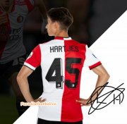 2021-22 Feyenoord Home Soccer Jersey Shirt with Hartjes 45 printing