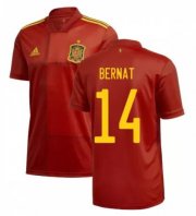 2020 EURO Spain Home Soccer Jersey Shirt BERNAT 14