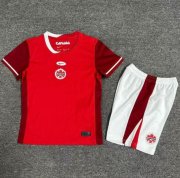 2024 Copa America Canada Kids Home Soccer Kits Shirt with Shorts