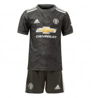 Kids 2020-21 Manchester United Away Soccer Youth Kits Shirt With Shorts