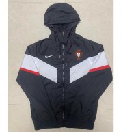 2022 FIFA World Cup Portugal Black Hoodie Windbreaker Jacket