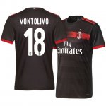 2017-18 AC Milan Riccardo Montolivo #18 Third Soccer Jersey