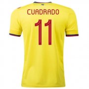 2020 Colombia Home Soccer Jersey Shirt JUAN CUADRADO #11