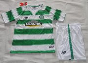 Kids Celtic 2015-16 Home Soccer Shirt With Shorts