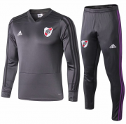 2018-19 River Plate Dark Grey Sweat Shirt Training Kits