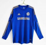 2012-13 Chelsea Retro Long Sleeve Home Blue Soccer Jersey Shirt