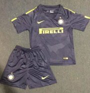 Kids Inter Milan 2017-18 Third Soccer Shirt With Shorts