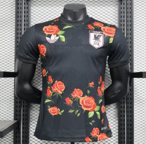 2023-24 Japan Black Flower Special Soccer Jersey Shirt Player Version