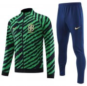 2022 FIFA World Cup Brazil Green Navy Training Jacket with Pants