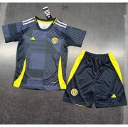 2024 Euro Cup Scotland Kids Home Soccer Kits Shirt with Shorts