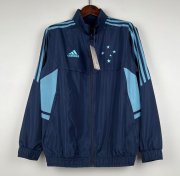 2023-24 Cruzeiro Blue Windbreaker Jacket