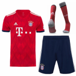 2018-19 Bayern Munich Home Soccer Jersey Whole Kit (Shirt + Shorts + Socks)