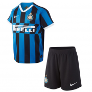 Kids Inter Milan 2019-20 Home Soccer Shirt With Shorts