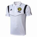 2019-20 Manchester United White Polo Shirt