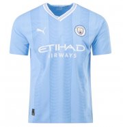 2023-24 Manchester City Home Soccer Jersey Shirt Player Version