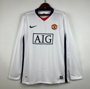 2007-08 Manchester United Long Sleeve Away Soccer Jersey Shirt