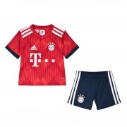 Kids Bayern Munich 2018-19 Home Soccer Shirt With Shorts