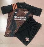 Kids Houston Dynamo 2020-21 Away Soccer Shirt With Shorts
