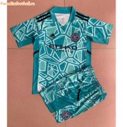 Kids New York City 2022-23 Green Goalkeeper Soccer Kits Shirt With Shorts