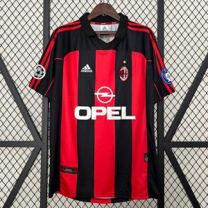 2000-01 AC Milan Retro Home Soccer Jersey Shirt