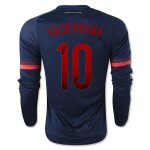 2015 Colombia VALDERRAMA #10 LS Away Soccer Jersey