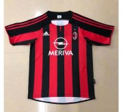2003-04 AC Milan Retro Home Soccer Jersey Shirt